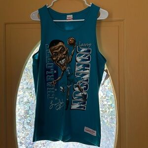 Mens Mitchell & ness sleeveless tank top new with tags medium Larry Johnson